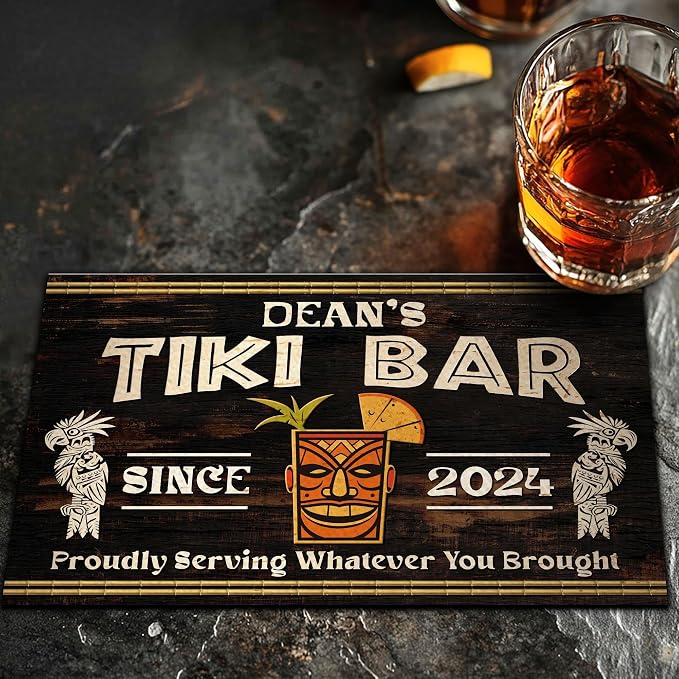 THUYPT Personalized Tiki Bar Mat, Dish Drying Mat - Image 7