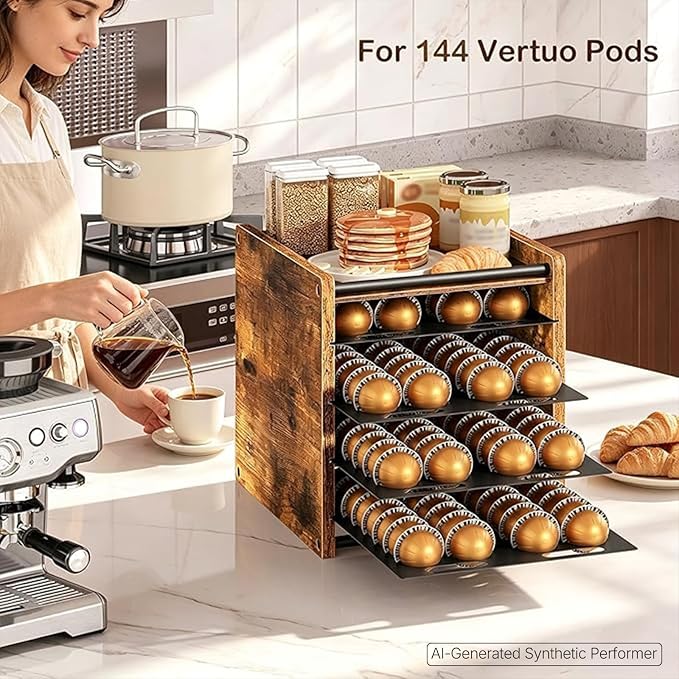 YATINEY Coffee Pod Drawer Holder, 4 Tier Holder - Image 4