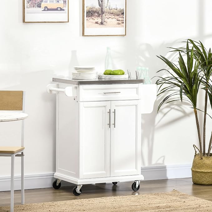 33" Kitchen Island on Wheels - Image 8
