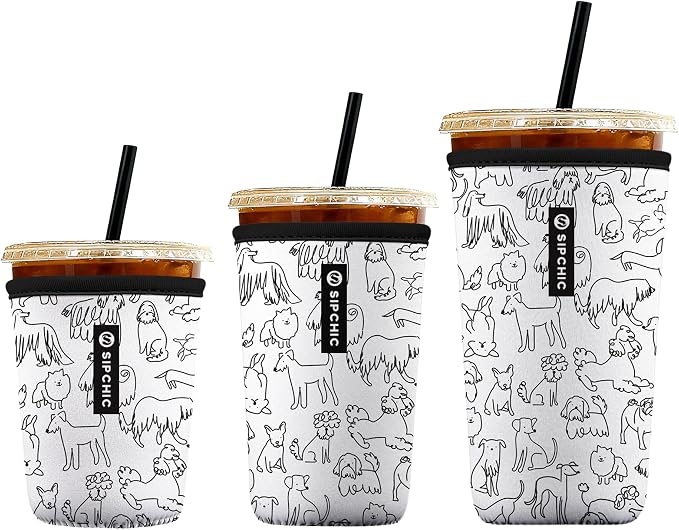 Iced Coffee Sleeve – Neoprene Reusable Cup Sleeves by Unknown