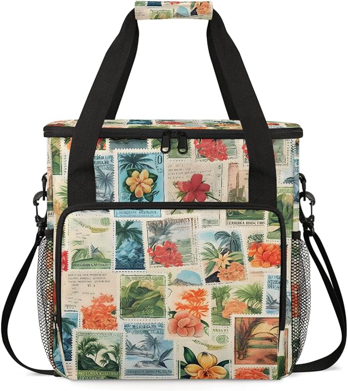 Tropical Beach Theme Coffee Maker Carring Bag, Large Insulated Storage by Home