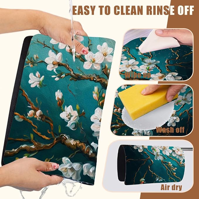 Blossoming Almond Tree Dish Drying Mat - Image 5