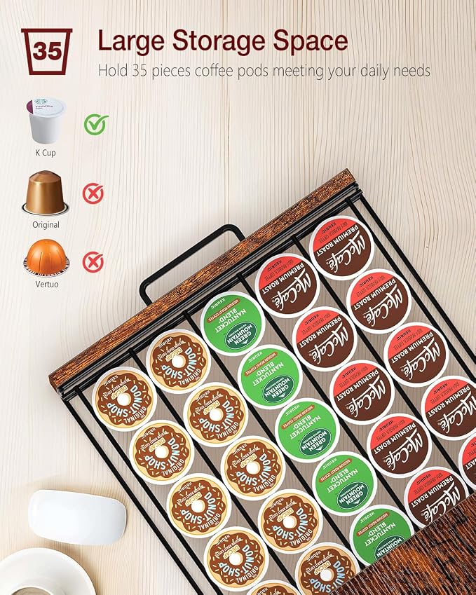 Evermagin K Cup Holder, 35 Pod Capacity, Coffee Pod Holder Compatible - Image 4