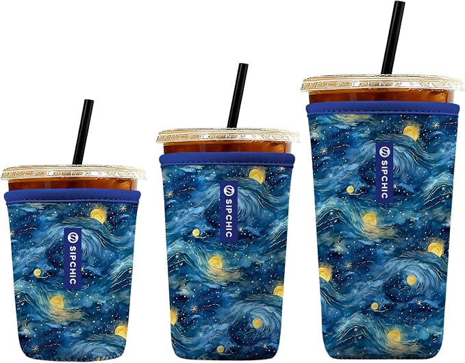 Iced Coffee Sleeve – Neoprene Reusable Cup Sleeves by Unknown