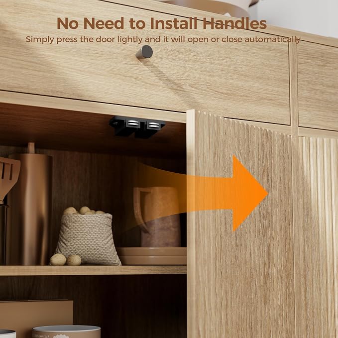 Mericonia Farmhouse Buffet Sideboard Cabinet - Image 7