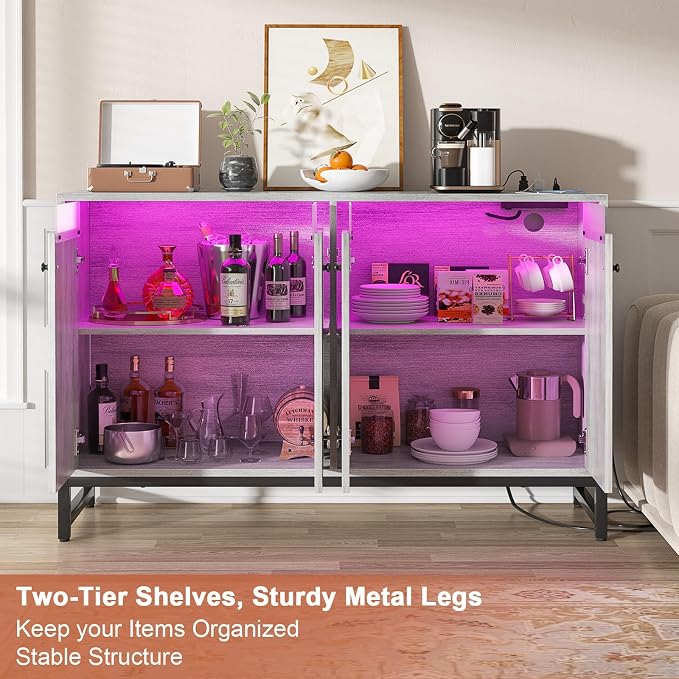 Aheaplus Sideboard Buffet Cabinet - Image 5