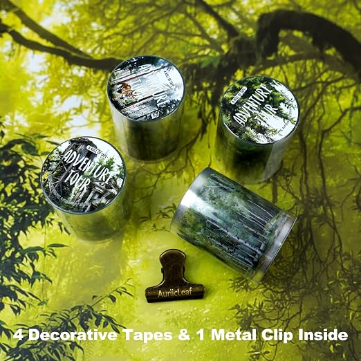Forest Adventure Transparent PET Scrapbook Tape Set - Image 2