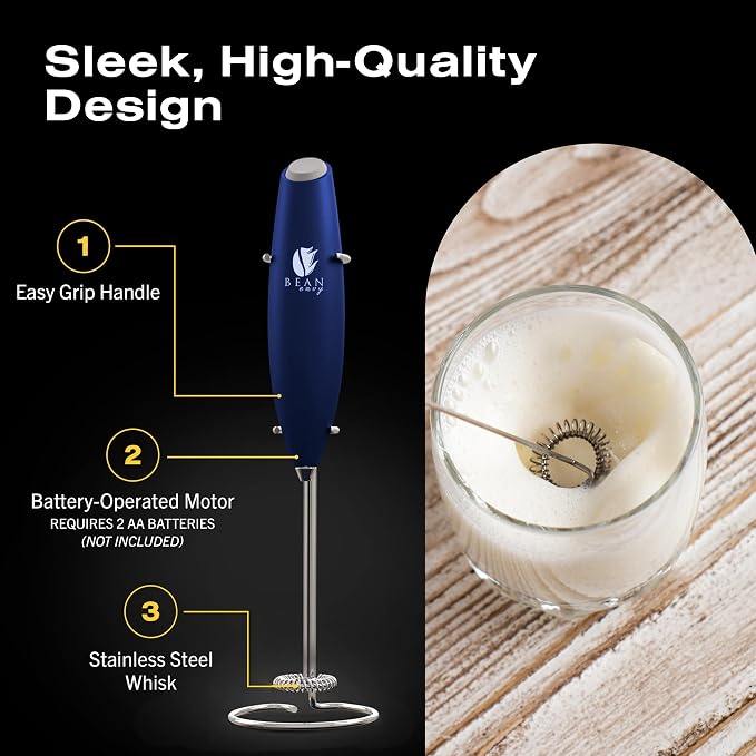 Bean Envy Milk Frother, Coffee Stirrers, Frother Wand, Milk Frother Handheld - Image 6