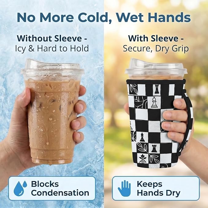 Artsocket 3 Pack Reusable Iced Coffee Sleeve - Image 3