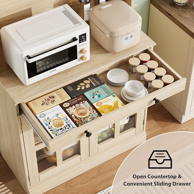 Garvee 72 Inch Kitchen Pantry Cabinet - Image 4