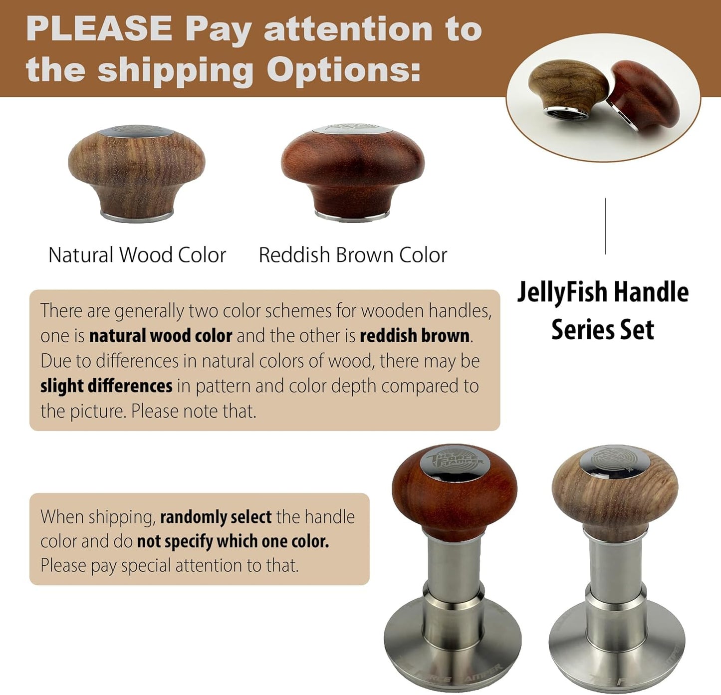 The Force Tamper Automatic Impact Coffee Tamper Standard Set (Jelly,53.00mm