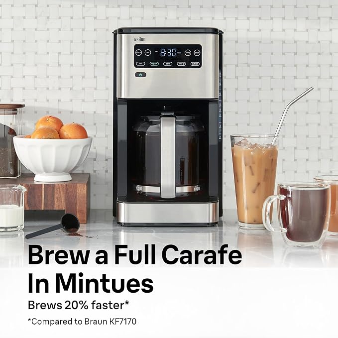 Braun PureFlavor 14‑Cup Programmable Coffee Maker – Fast Brew Speed, Touch - Image 2