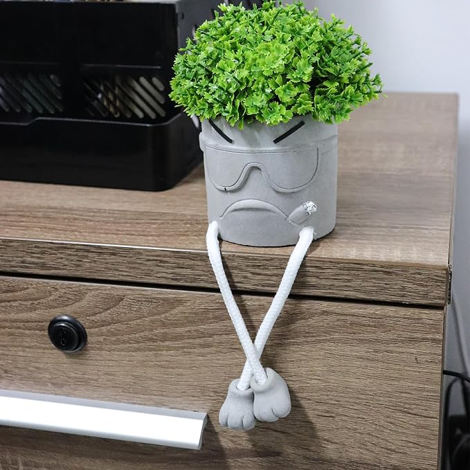 MAKHOT 2 Pack Cute Artificial Succulent Plants - Image 4