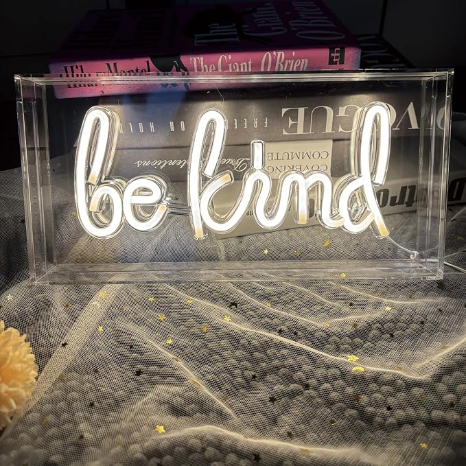 Be Kind Neon Light Sign, 3D Standable Neon Marquee Letters Sign - Image 7