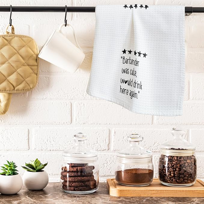 Black & White Kitchen Towels - Image 4