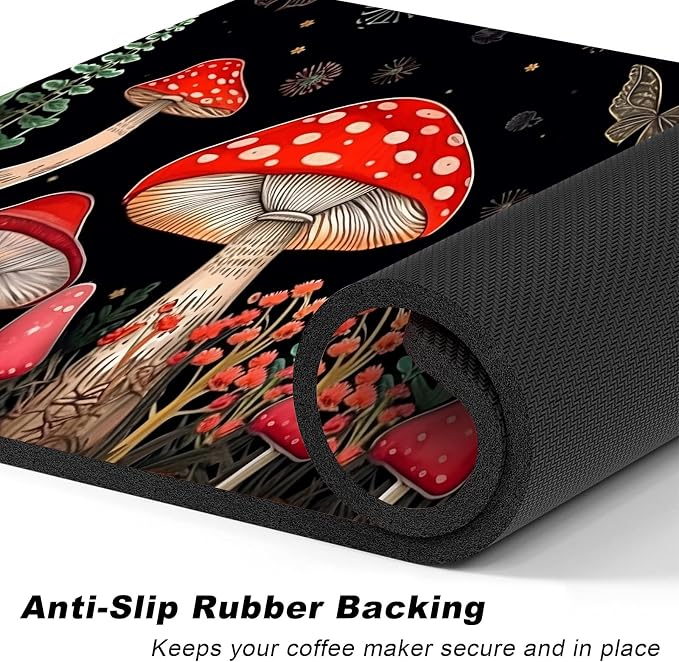 Coffee Mat, Coffee Bar Accessories Fit Under Coffee Maker Espresso Machine - Image 4
