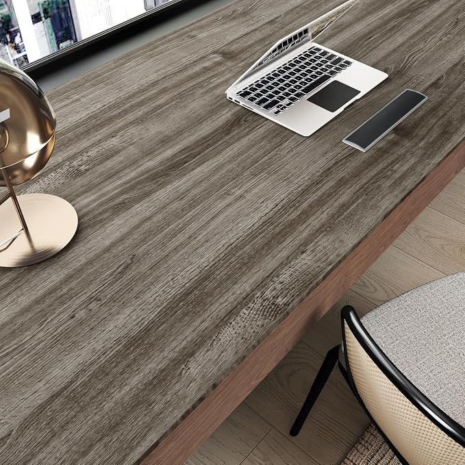 WESTICK Brown Wood Countertop Peel and Stick Wood Wallpaper Vintage Wood - Image 3