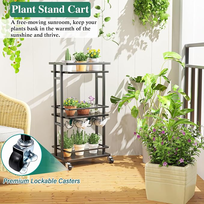 OKZEST 3-Tier Liquor Cabinet - Image 6