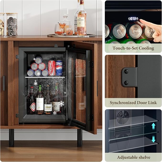 LUXOAK 70" Coffee Bar Cabinet - Image 4