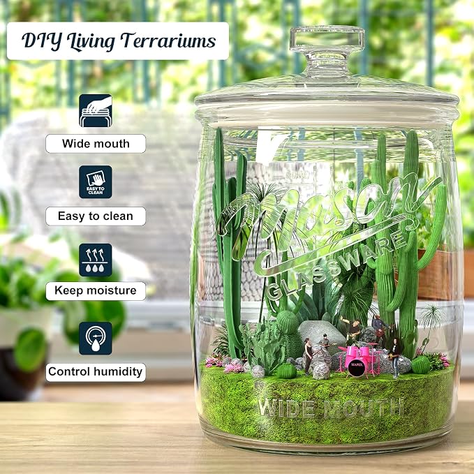 2 Pack Cookie Jar, 1 Gallon Glass Jar - Image 6
