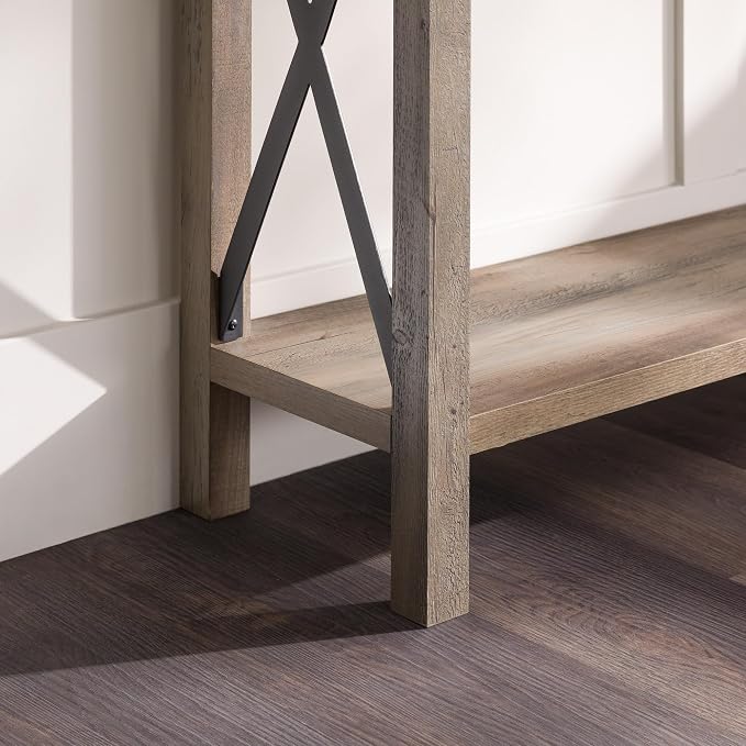 Walker Edison Sedalia Modern Farmhouse Metal X Entry Table, 46 Inch - Image 5