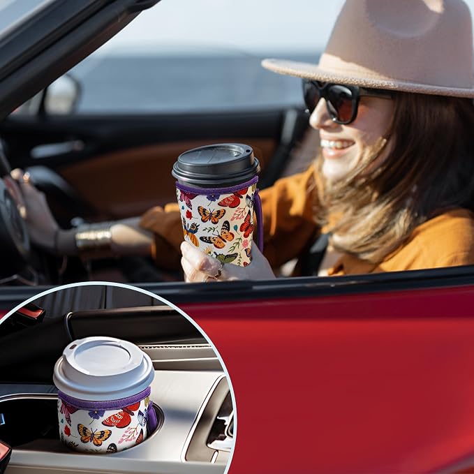 KJQJLY 3 Pack Reusable Iced Coffee Sleeves - Image 7