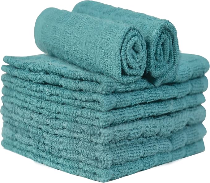 Bumble Dish Cloths | 12" x 12" | 100% Cotton Kitchen Towels | 406 GSM | Soft - Image 4