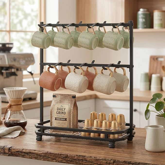 Coffee Mug Holder for Countertop, Coffee Cup Holder Rack - Image 6