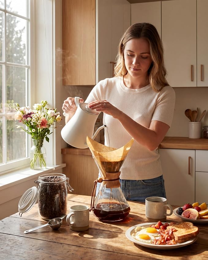 AGOGO Pour Over Coffee Maker Glass - Image 2