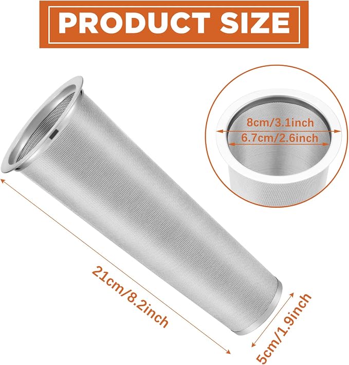 2 Pcs Cold Brew Coffee Filter Stainless Steel Filter Coffee Tea Infuser - Image 2