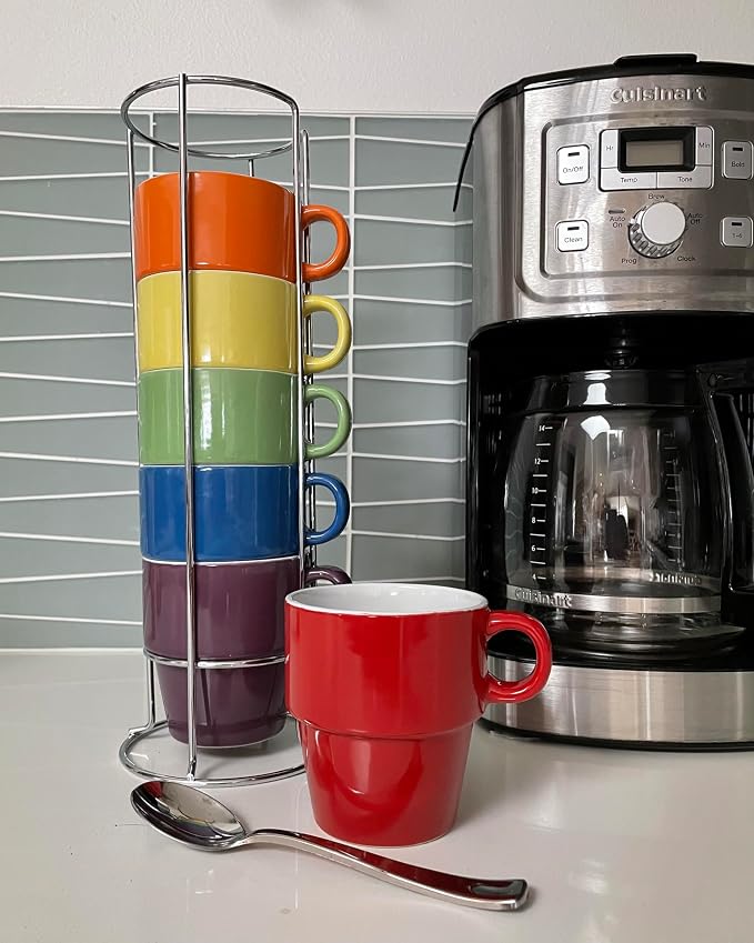 gypsy color 8 oz Americano Stacking Mug Set - Image 3