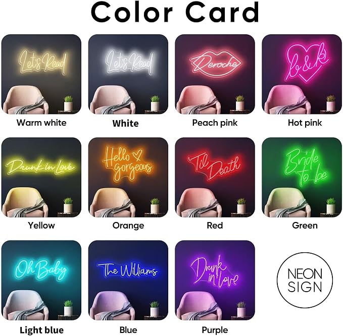 Wakklia Custom Neon Sign, Large Custom LED Sign Customizable, Personalized Name - Image 7