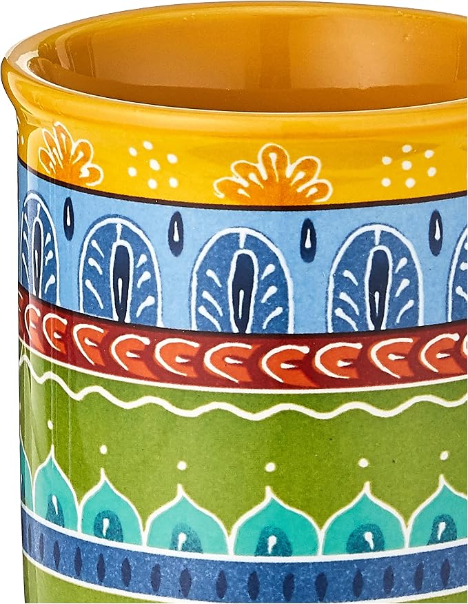 Valencia Mugs Set of 4 – 16 oz Colorful Ceramic Coffee Cups - Image 3
