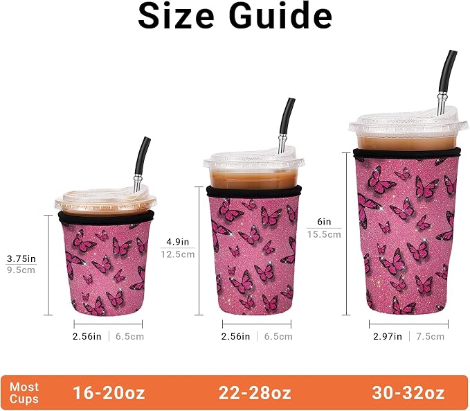 Iced Coffee Sleeve Reusable Medium 22-28oz - Image 2