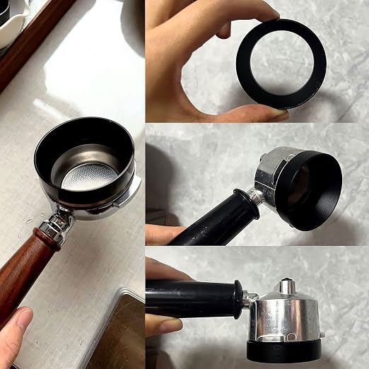 58mm Dosing Funnel, Aluminum Coffee Dosing Ring Espresso Portafilter Funnel - Image 8