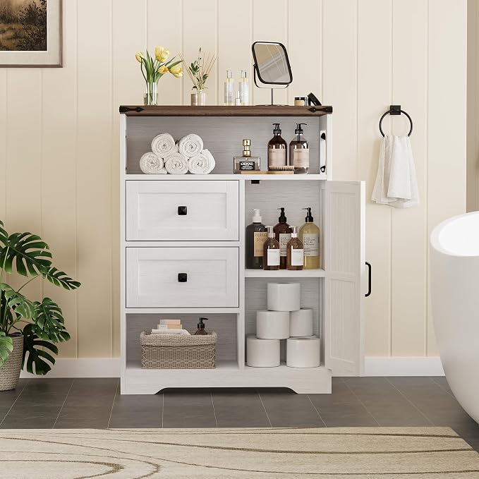Vabches Farmhouse Buffet Sideboard Cabinet - Image 7