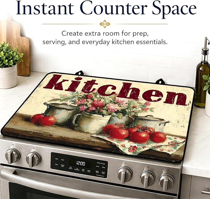 Multi-Design Stove Top Cover for Glass/Electric Stoves, 3-in-1 Counter - Image 7
