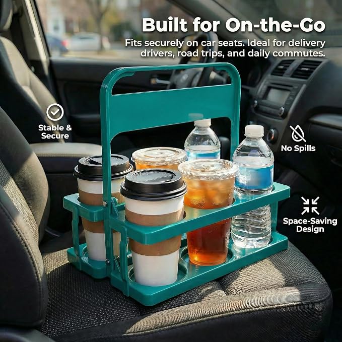 6 Cup Drink Carrier for Delivery - Image 6