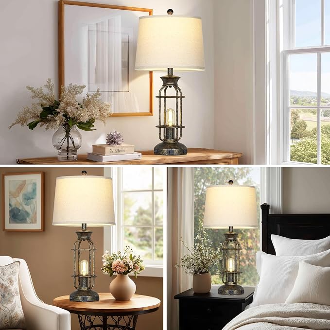 28" Tall Farmhouse Table Lamp - Image 7