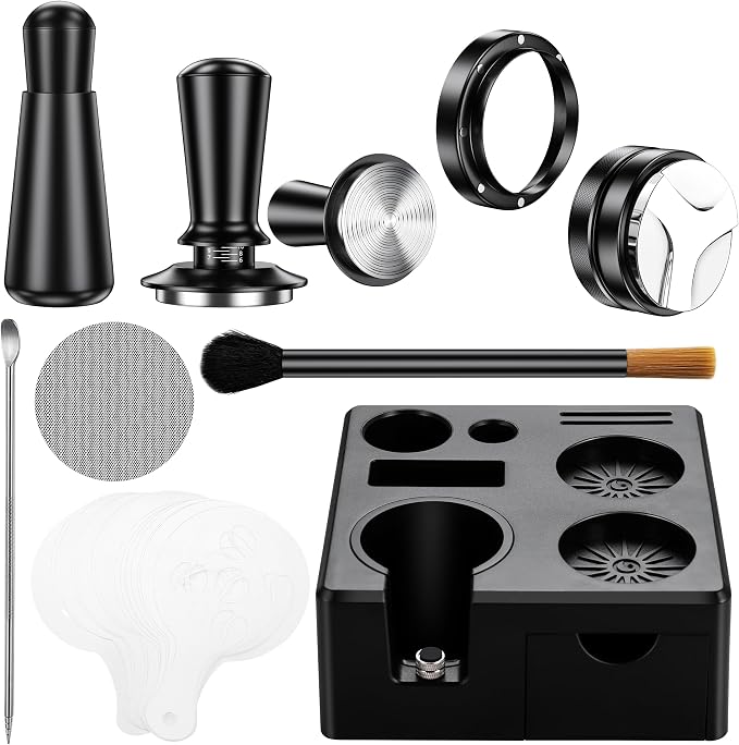 9 Pack Espresso Accessories Kit（Square）, 54mm Espresso Tool Kit | Espresso by YOZYU