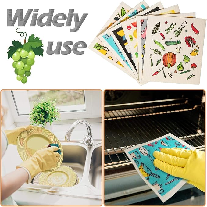 Remagr 18 Pcs Swedish Kitchen Dish Towels - Image 6