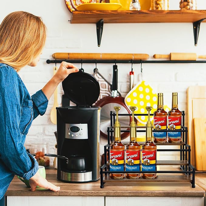 Klxuyuo 4-Tier Coffee Syrup Rack - Image 4