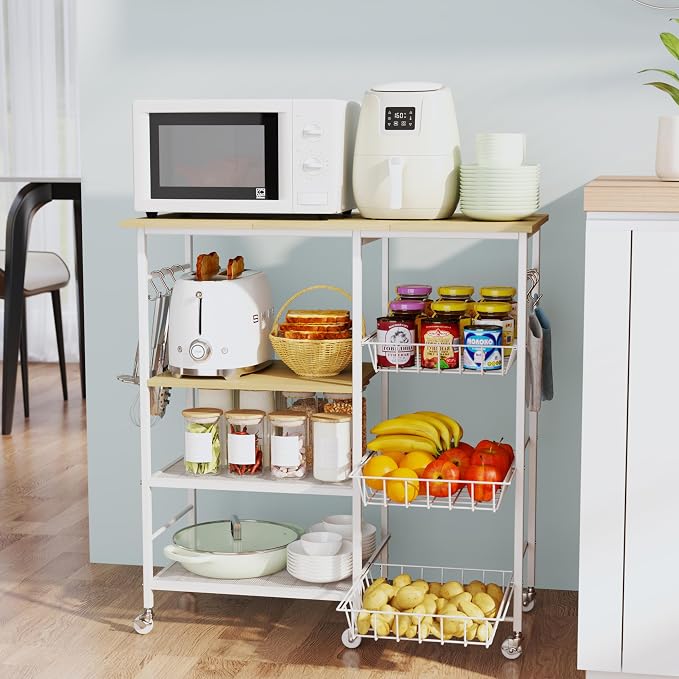 HapiRm Rolling Kitchen Microwave Cart by HapiRm