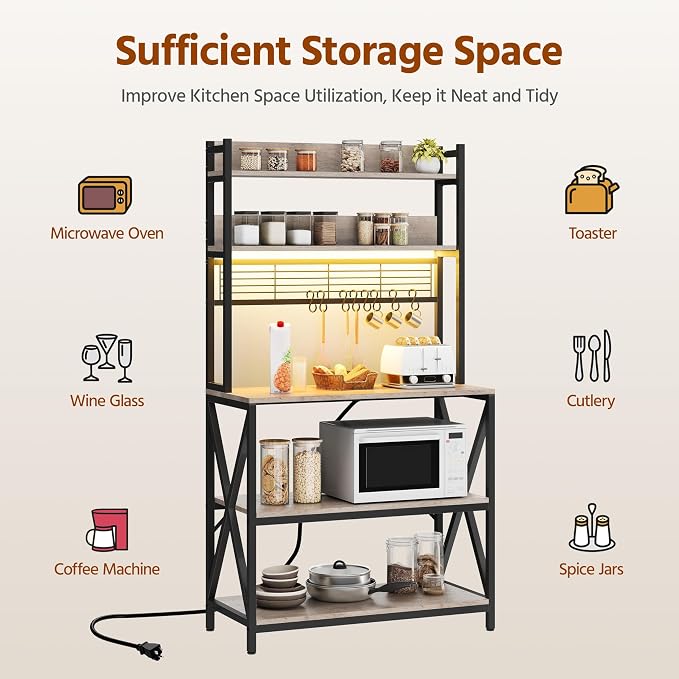 Yaheetech Kitchen Bakers Rack - Image 9