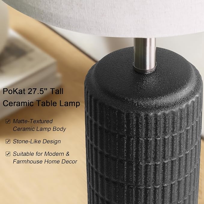 PoKat 27.5'' Tall Table Lamps Set of 2 - Image 3
