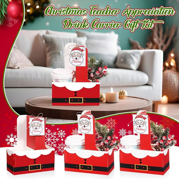 24 Sets Christmas Drink Carrier - Image 4