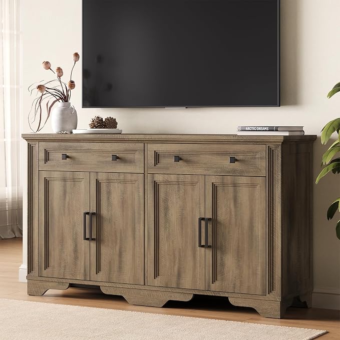 ONBRILL 55" Sideboard Buffet Cabinet, Kitchen Buffet Storage Cabinet, Large - Image 5