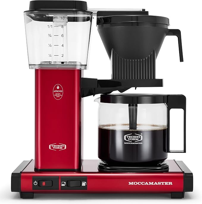 Moccamaster 53944 KBGV Select 10-Cup Coffee Maker, Candy Apple Red, 40 ounce by Unknown