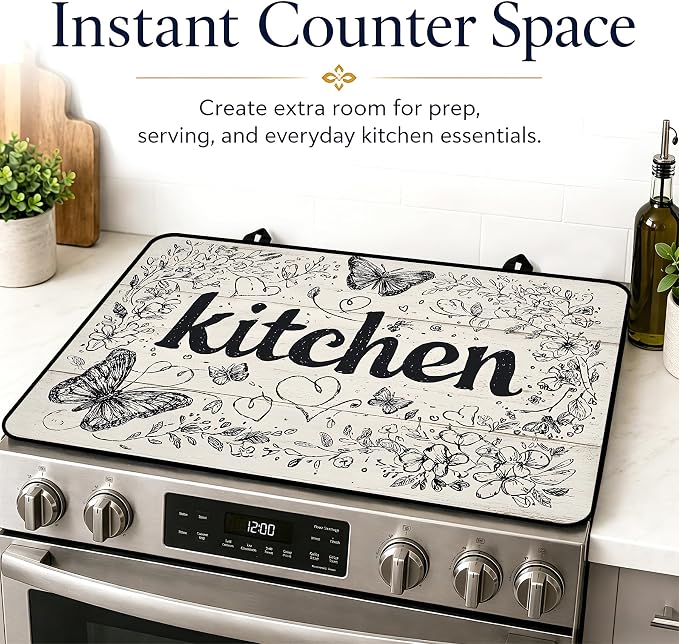 Multi-Design Stove Top Cover for Glass/Electric Stoves, 3-in-1 Counter - Image 7