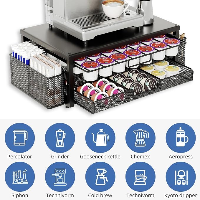 Metal Coffee Pod Holder for 80 Capsules - Image 8